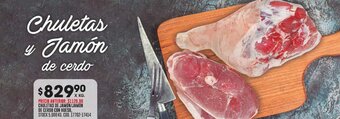 Coto CHULETAS DE JAMON/JAMÓN DE CERDO CON HUESO, X KG. oferta