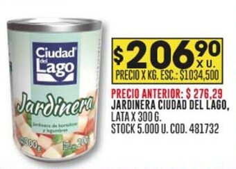 Coto JARDINERA CIUDAD DEL LAGO LATA X 300 G. oferta