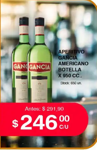 Supermercados Tadicor Aperitivo Gancia Americano Botella x 950cc oferta