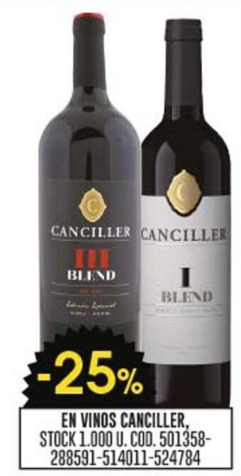 Coto EN VINOS CANCILLER, oferta