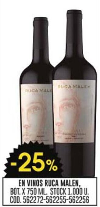 Coto EN VINOS RUCA MALEN, BOT. X 750 ML. oferta