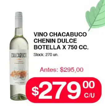 Supermercados Tadicor Chacabuco Vino Chenin Dulce Botella x 750cc oferta