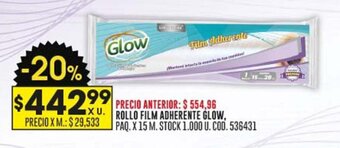 Coto ROLLO FILM ADHERENTE GLOW, PAQ. X 15 M. oferta