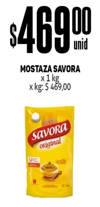 Makro MOSTAZA SAVORA x 1 kg oferta