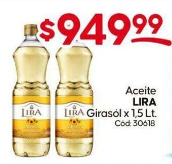 Diarco Aceite LIRA Girasól x 1,5 Lt. Cód: 30618 oferta