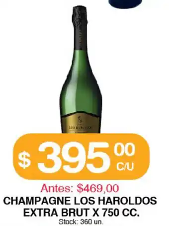 Supermercados Tadicor Champagne Los Haroldos Extra Brut x 750cc oferta