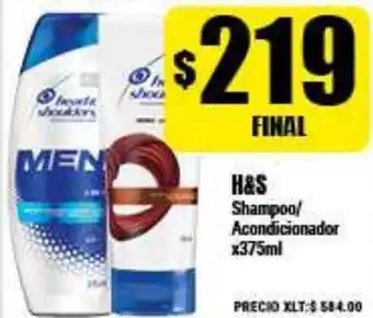 Supermayorista Vital H&S Shampoo/Acondicionador 375ml oferta