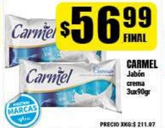 Supermayorista Vital Carmel Jabón crema oferta