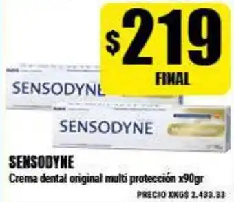 Supermayorista Vital Sensodyne Crema dental original multi protección x 90gr oferta