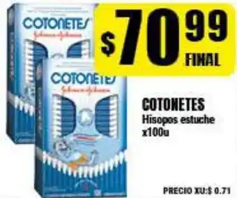 Supermayorista Vital Cotonetes Hisopos estuche x 100 Uni oferta