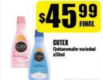 Supermayorista Vital Cutex Quitaesmalte variedad 50ml oferta