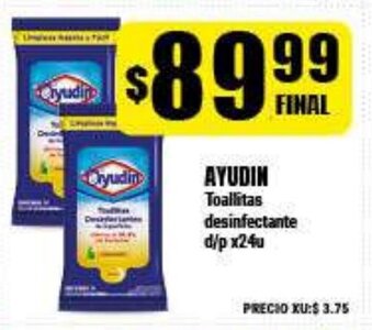 Supermayorista Vital Ayudin Toallitas desinfectante oferta