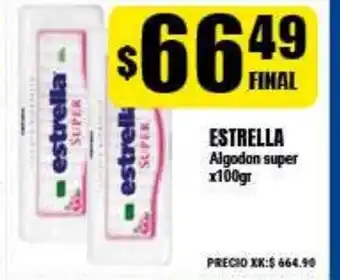 Supermayorista Vital Estrella Algodon super 100gr oferta