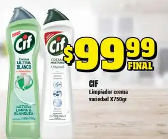 Supermayorista Vital CIF Limpiador crema variedad 750gr oferta