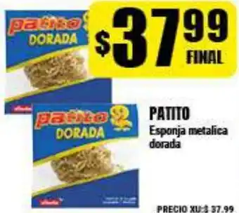 Supermayorista Vital Patito Esponja metalica dorada oferta