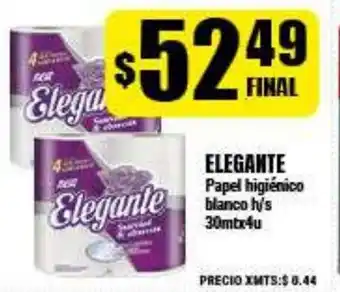 Supermayorista Vital Elegante Papel Higienico blanco h/s 30mtx4u oferta
