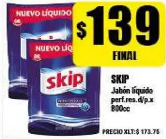 Supermayorista Vital Skip Jabón Liquido 800cc oferta