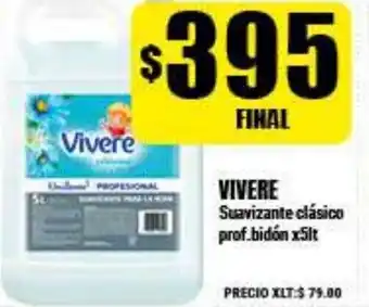 Supermayorista Vital Vivere Suavizante clàsico prof,bidón 5lt oferta