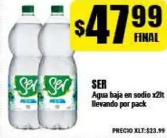 Supermayorista Vital Ser Agua baja sodio 2lt llevando por pack oferta