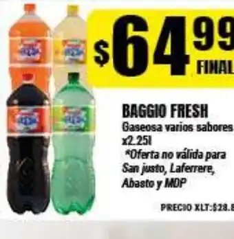 Supermayorista Vital Baggio Fresh Gaseosa varios sabores 2.25L oferta
