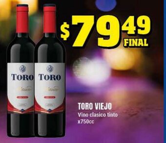 Supermayorista Vital Toro Viejo Vino clasico tinto x750cc oferta
