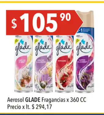 Hergo Glade Aerosol Fragancias x 360cc oferta