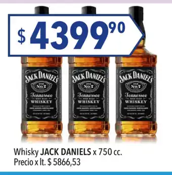 Hergo Jack Daniels Whisky x 750cc oferta