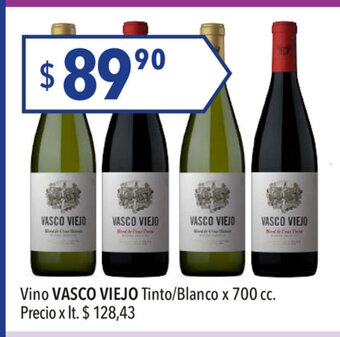 Hergo Vasco Viejo Vino Tinto/Blanco x 700cc oferta