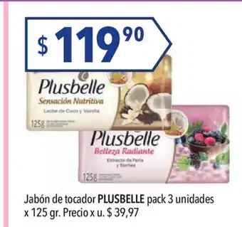 Hergo Plusbelle Jabón de tocador pack 3 unidades x 125gr oferta
