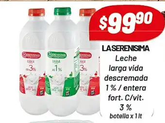 Almacor La Serenisima Leche larga vida descremada 1% enera fort oferta