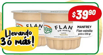 Almacor Manfrey Flan vainilla pote x 120gr oferta