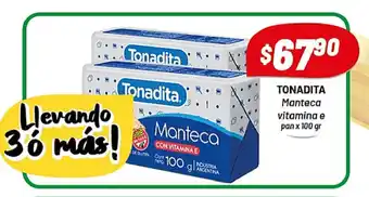 Almacor Tonadita Manteca vitamina e pan x 100gr oferta