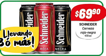 Almacor Schneider Cerveza roja negra 473cc oferta