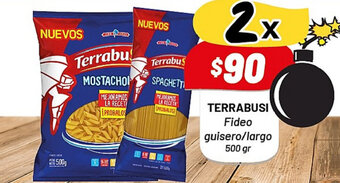 Almacor Terrabusi Fideo guisero/largo 500gr oferta
