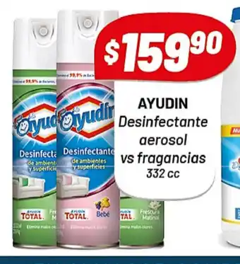 Almacor Ayudin Desinfectante aerosol vs fragrancia 332cc oferta