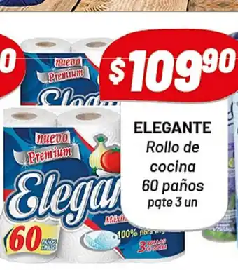 Almacor Elegante Rollod e cocina 60 paños pqte 3 un oferta