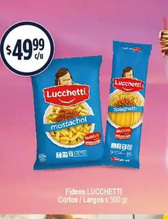 Supermercados Toledo Fideos Lucchetti Cortos Largos x500gr oferta