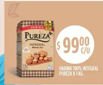 Supermercados Toledo Harina 100% Integral Pureza x 1kg oferta