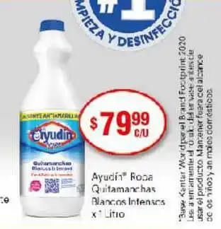 Supermercados Toledo Ayudin Ropa Quitamanchas Blancos Intensos x 1litro oferta