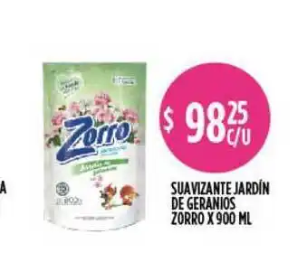 Supermercados Toledo Zorro Suavizante Jardín De Geranios x 900ml oferta