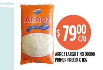 Supermercados Toledo Arroz Largo Fino 00000 Primer Precio x 1kg oferta