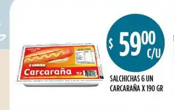 Supermercados Toledo Salchichas 6 Un Carcaña x 190gr oferta