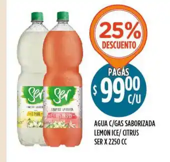 Supermercados Toledo Agua C Gas Saborizada Lemon Ice Citrus Ser x 2250cc oferta