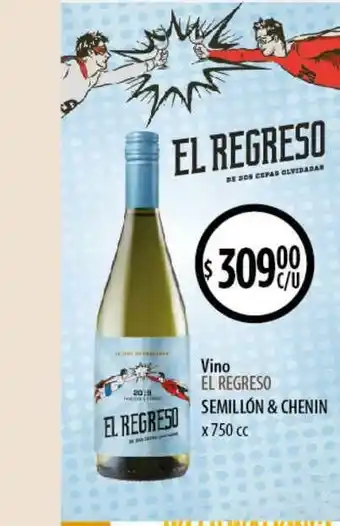 Supermercados Toledo Vino El Regreso Semillón & Chenin x 750cc oferta