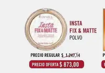 Pigmento Insta Fix & Matte Polvo oferta