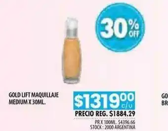 Pigmento Gold Lift Maquillaje Medium x 30ml oferta