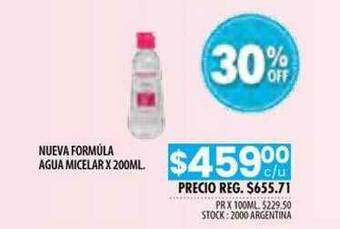Pigmento Nueva Formúla Agua Micelar x 200ml oferta