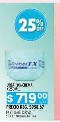Pigmento Urea 10% Crema x 250ml oferta