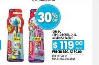 Smiles Cepillo Dental 2un. Minions Barbie 2un