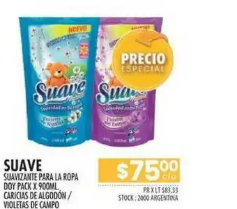Pigmento Suave Suavizante Para La Ropa Doy Pack x 900ml oferta